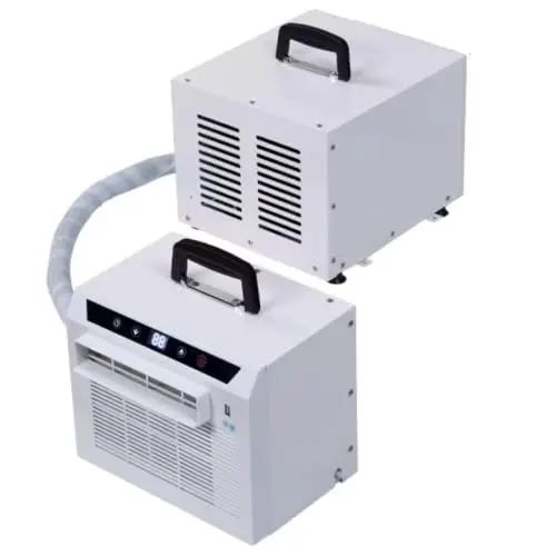 Aire Acondicionado Portátil De Ventana 3000 Btu, Wifi Y Control Remoto, Temporizador De 12h, Flujo De Aire De 130m³/h Para Tienda, Rv, Hogar Y Oficina, Fácil Sin Montaje 2-meter connecting pipe