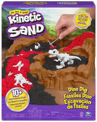 kinetic sand dino dig playset
