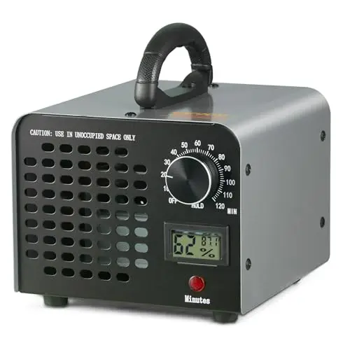 VEVOR Generador de Ozono Purificador de Aire 36000 mg/h Generador de O3 para Eliminar Olores Comercial Industrial 115 W Gran Capacidad 0-120 min Temporizador para Dormitorios Coches Mascotas