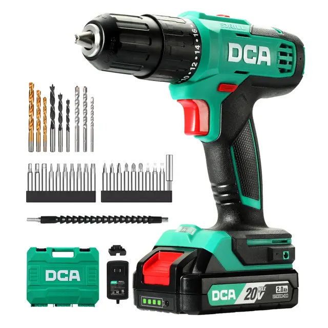 dca taladro percutor inalámbrico 20v