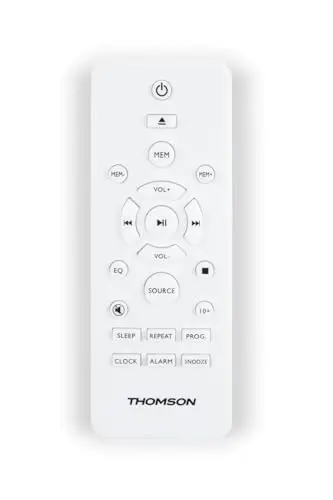 Microchaîne - THOMSON - COSY MIC121BT - Lecteur CD, Bluetooth, Radio FM, MP3, USB - Bois et Blanc