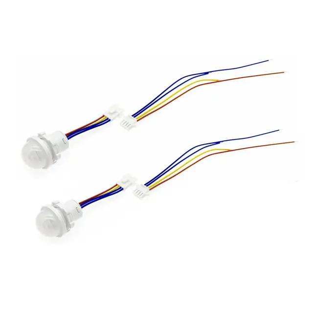 JZK 2X AC 110-220V PIR módulo del Sensor de Movimiento Interruptor Detector Sensor de Movimiento infrarrojo PIR para iluminación led Sensor PIR para luz Techo/Downlight, módulo Sensor de luz