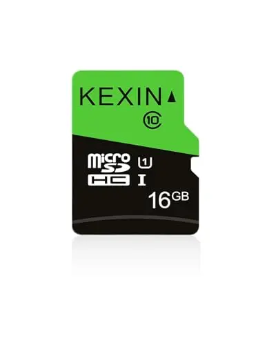 KEXIN Tarjeta Micro SD de 16 GB, microSDHC UHS-I Class 10 A1 U1, Tarjeta Mini SD Tarjeta de Memoria para Smartphone, Tableta, cámara