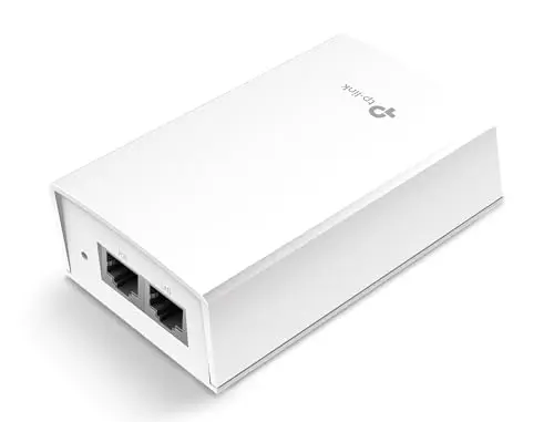 TP-LINK TL-POE4824G adaptador e inyector de PoE Gigabit Ethernet 48 V - Adaptador/inyector de PoE (Gigabit Ethernet, 10,100,1000 Mbit/s, Blanco, Poder, FCC, CE, RoHS, 48 V)