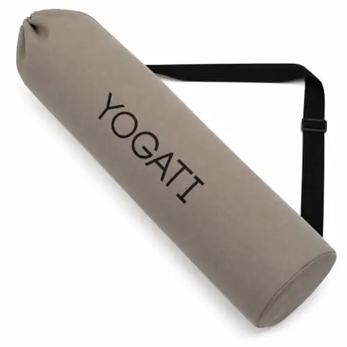 YOGATI® Bolsa Esterilla Yoga | Funda Sintética Algodon para Mat, 19x80 cm | Resistente y Ligera Bolsa Alfombrilla Yoga, Yoga y Pilates en Cualquier Lugar.