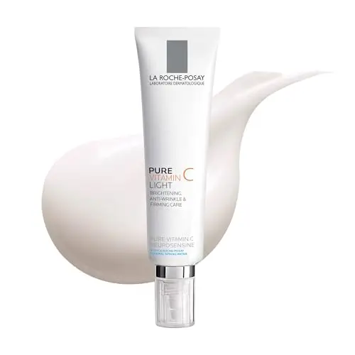 La Roche Posay Tratamiento Anti-arrugas Ligero, Reafirmante e Iluminador, Cuidado Dermatológico Antioxidante, Apto para Piel Normal a Mixta, Fórmula con Vitamina C Pura, Redermic C, 40 ml