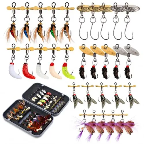 zhaocaiwj kit 30 señuelos pesca