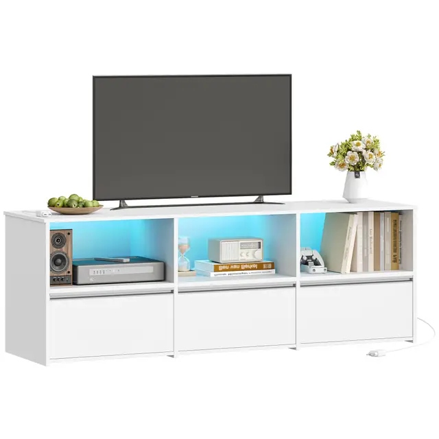 hzuaneri etv16503weu mueble tv led rgb