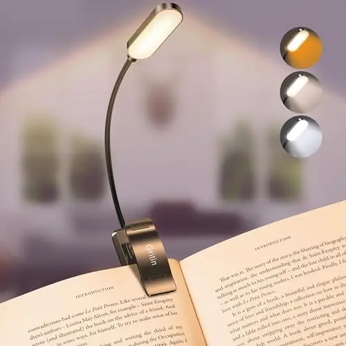 gritin 16 led luz de libro