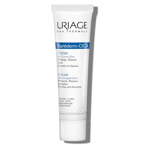 URIAGE BARIEDERM-CICA Crema reparadora con cobre-zinc y D-pantenol. Calma y repara piel dañada, cortes o quemaduras. Apta para toda la familia y sin perfume.