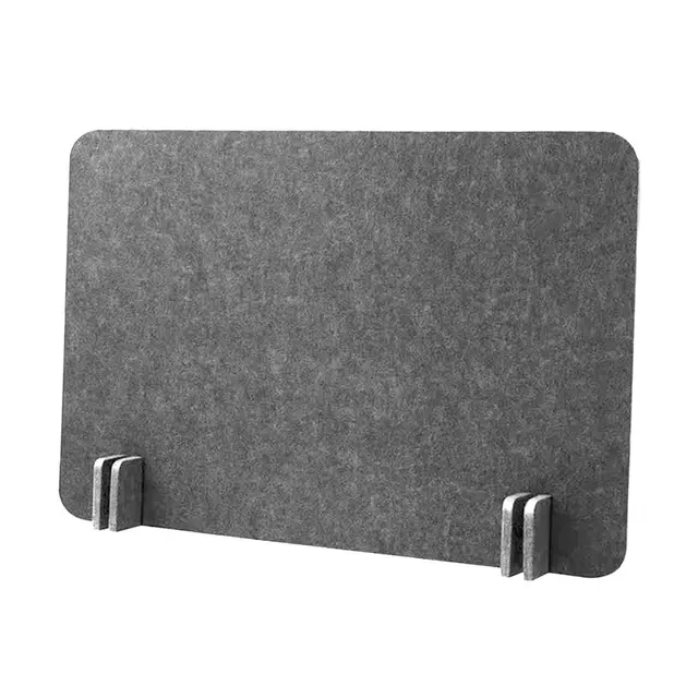 Divisor de Escritorio acústico con Patas de, Separador de Mesa Independiente, Panel de privacidad para aulas, escuelas y Estudios, Gris Oscuro 40x50 Cm