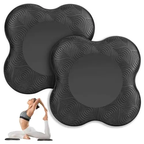 2 Piezas Almohadillas Rodilleras para Yoga Antideslizantes, Esterilla de Protección para Rodillas, Codos y Tobillos – Ideal para Yoga, Pilates, Fitness en Casa o Gimnasio