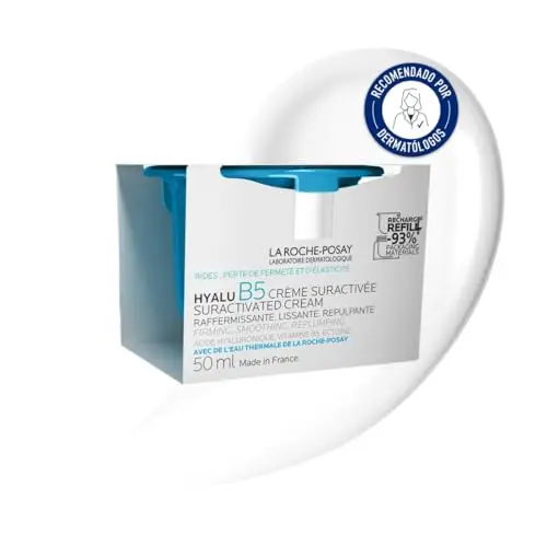 La Roche-Posay Hyalu B5 Suractivated, Crema Antiedad Reafirmante, Acción Alisadora y Rellenadora, Reduce Arrugas y Líneas de Expresión, 3 Tipos de Ácido Hialurónico, Vitamina B5 y Ectoína, 50 ml.