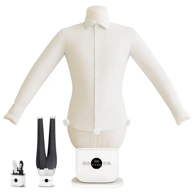 Planchador de Camisas, Robot Plancha Camisas, Plancha Automática Ropa con Función de Temporizador para Zapatos Ropa Pantalones, Secado a 360°