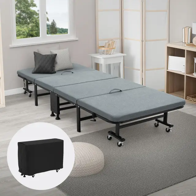ecd germany cama plegable 90x200 con