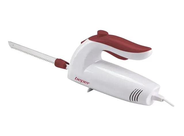 BEPER BP.790 Cuchillo de Cocina eléctrico, 150 W, ABS, Blanco/Rojo