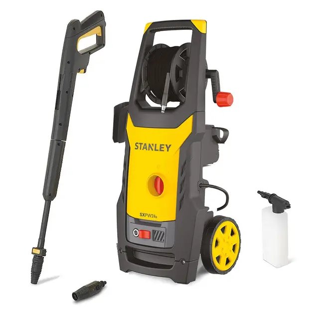 Stanley Hidrolimpiadora SXPW24B | de Alta Presión | de Agua Fría | para Automóviles Y Superficies Domésticas Externas | Presión máx. 170 bar | Caudal máx. 500 l/h | Consumo de energía 2400 W