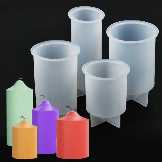 mopla molde velas cilíndricas 4 piezas