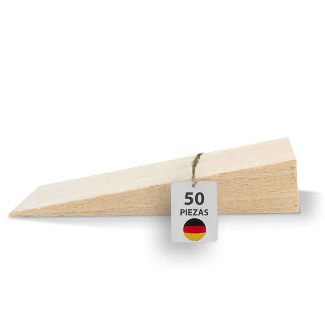 haggiy cuñas de haya natural 50 uds