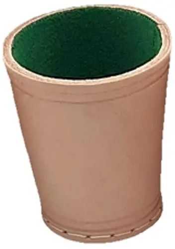 piatnik cubos de cuero con fieltro