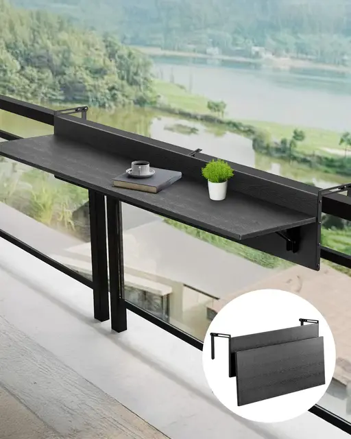 vevor mesa colgante balcón plegable 122