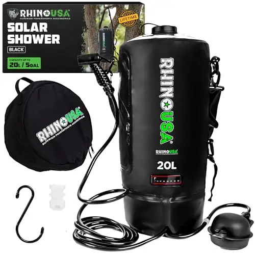 rhino usa ca-shpor-blk ducha solar
