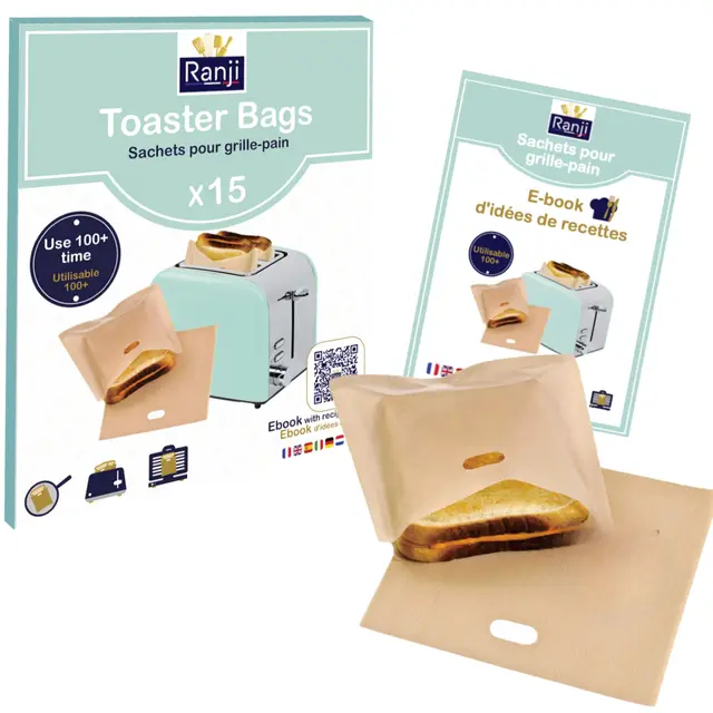Ranji Bolsas Reutilizables para Tostadora Pack 15