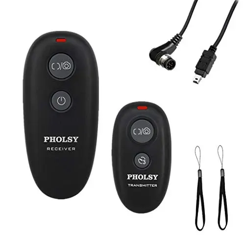 PHOLSY Disparador Control Remoto Cámara Mandos a Distancia Inalámbrico para Nikon Z9, Z8, Z6-II, Z7-II, Z7, Z6, D750, D780, D7500, D7200, D5600, D5500, P7700, P7800, P950, D3, D4, D5, D6, D800, D850