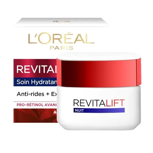 L'Oréal Paris - Revitalift - Soin Nuit Hydratant - Anti-Rides & Extra-Fermeté - Anti-Âge - 50 mL