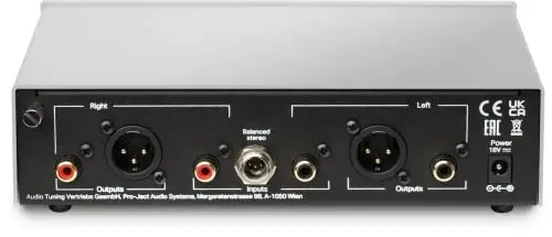 Pro-Ject Phono Box S3 B - Previo de Fono con Entrada y Salidas Balanceadas. Entradas y Salidas RCA. para cápsulas MM y MC. Filtro subsónico, Ajuste Carga e impedancia. Color Negro.