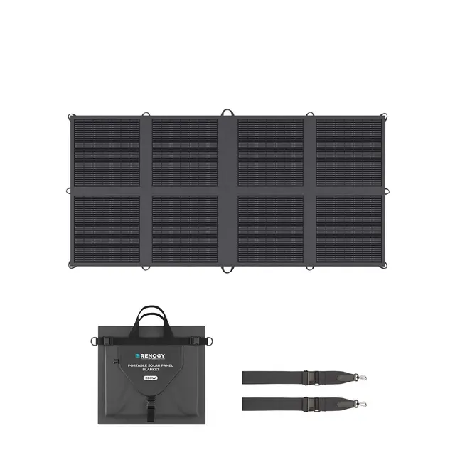 Renogy Panel solar plegable de 200 W, tipo N, 25% de alta eficiencia, ligero y portátil, módulo solar plegable para actividades al aire libre independientes de la red, SUV, autocaravana, marina, IP65