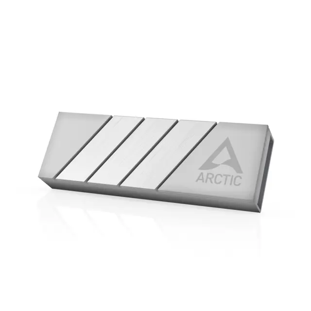 ARCTIC M2 Pro - Disipador térmico para SSD M.2 2280, con almohadillas térmicas ARCTIC TP-3, compatible con PC y PS5, para SSD de una y dos caras - Plata