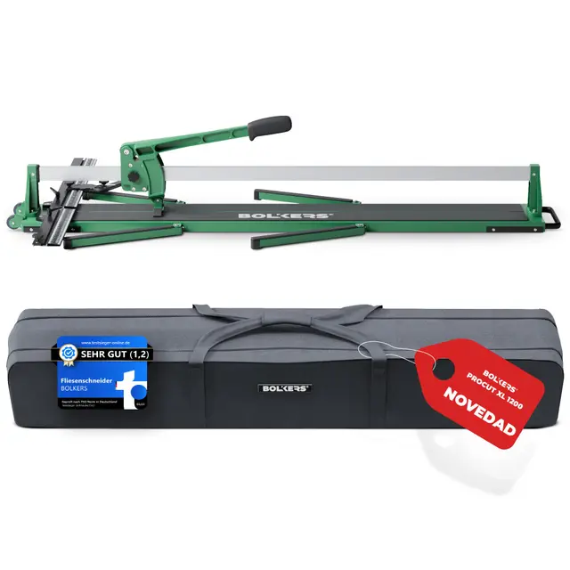 ProCut XL 1200 cortadora de azulejos - corta azulejos 1200mm de longitud de corte - precisión con la rueda de corte de carburo de tungsteno con rodamiento de bolas - con sello magnético