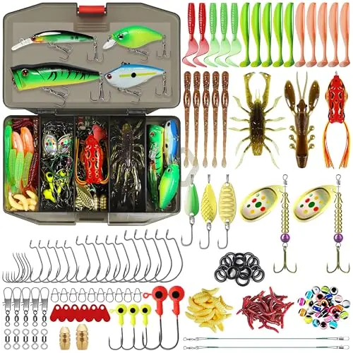 truscend 110 pcs kit señuelos pesca