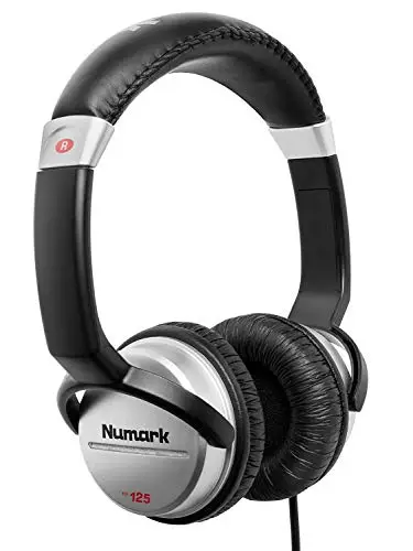 Numark HF125 Auriculares de Grabación y DJ con Cable de 1,8 m, Transductores de 40 mm para una Alta Fidelidad, Diseño Cerrado para Aislar el Sonido