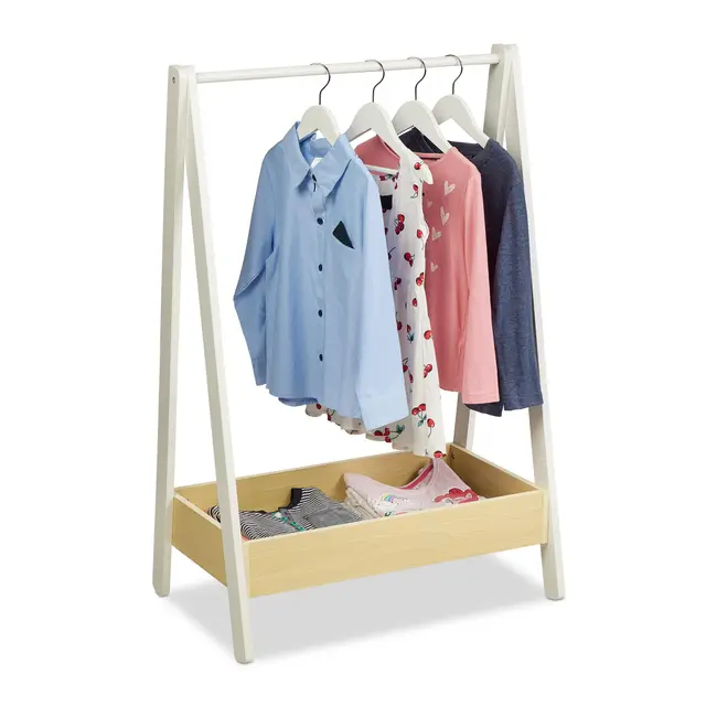 relaxdays burro de ropa perchero