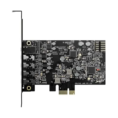 Creative Sound Blaster Audigy Fx Pro, Tarjeta de Sonido PCI-e de Alta resolución para PC con Sonido 7.1 Discreto y Sonido Surround Virtual, además de AutoEQ