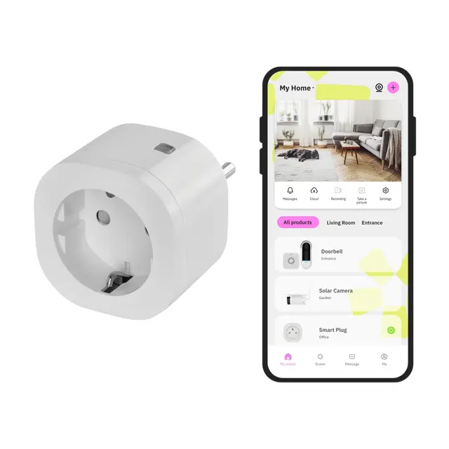 OMAJIN by Netatmo, Enchufe Conectado, Monitor de Energía, Control Remoto, Medidor de Energía, Retardo de Desconexión, Ahorro de Energía, Sin Centralita, WIFI 2.4GHz, 16 A/3680 W, OSP-SK