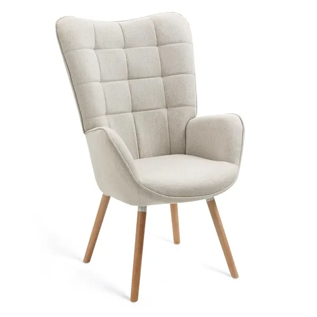 furnish 1 funkel sillón orejero beige