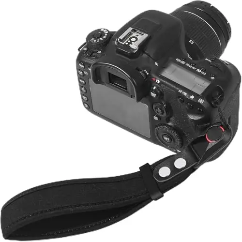 Correa de Muñeca para Cámara, Correa de Muñeca de Transporte Neopreno para Cámara con Hebilla de Liberación Rápida para DSLR SLR Cámaras Videocámara Teléfonos Móviles