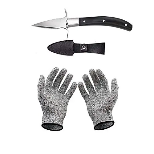 hondex cuchillo ostras con guantes
