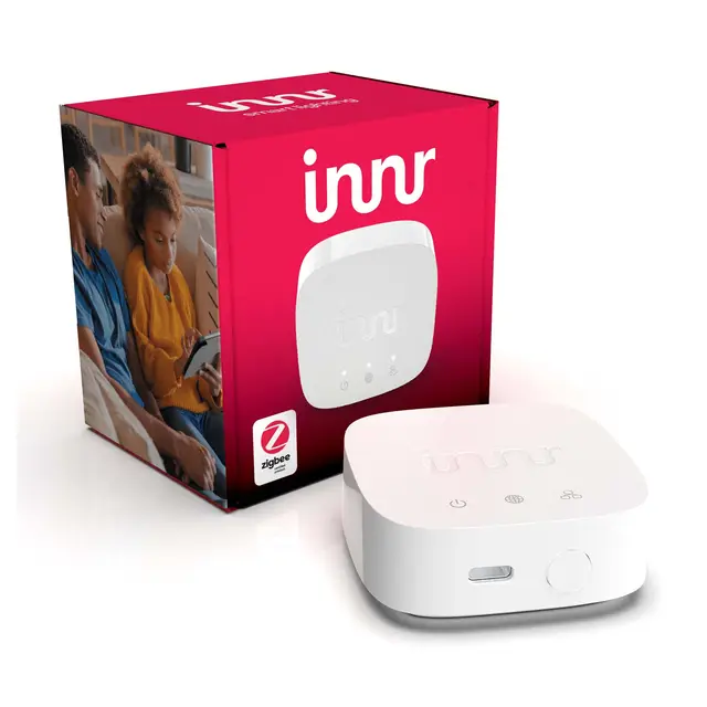 innr Zigbee Gateway Wifi, funciona con Alexa, Siri Shortcuts, Zigbee Hub para iluminación inteligente, control por voz, control inteligente, puente Zigbee, BG 220