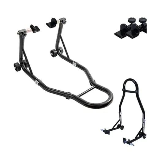 Caballete Moto,Soporte Trasero Duradero Para Motocicleta,Soporte De Motocicleta Universal De Acero,Soporta 500 Kilogramos,Alta Estabilidad,Adecuado Para Trabajos De Mantenimiento e Instalación