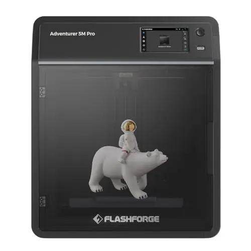 Impresoras 3D Flashforge Adventurer 5M Pro con Impresión de Alta Velocidad Máxima 600 mm/s, Calentamiento rápido con Boquilla de 280℃, Filtración de Aire Dual de Circulación Interna y Externa