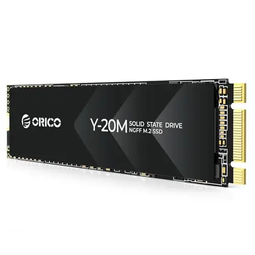 ORICO 1TB M.2 2280 SATA SSD, SATA III 6Gbps M2 SSD con Clave B+M, 500 MB/s Unidad de Estado Sólido Interna para Sobremesa/Portátil - Y20M