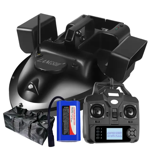 langshi barco rc gps 500m motores dobles