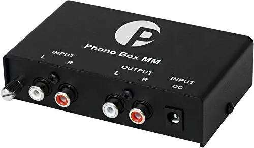 Pro-Ject Phono Box MM - Amplificador de audio (2.0, 0.05 %, 82 Db, RCA, 105 mm, 75 mm) Negro