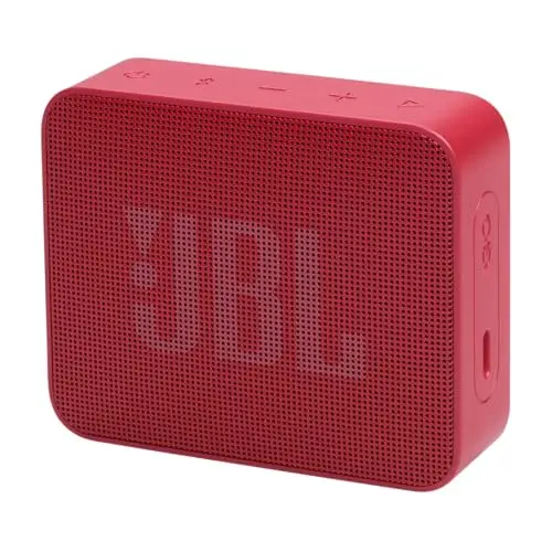 JBL GO Essential 2, Altavoz Bluetooth portátil con Sonido Pro, hasta 5 Horas de autonomía, Resistente al Agua IP67, Rojo