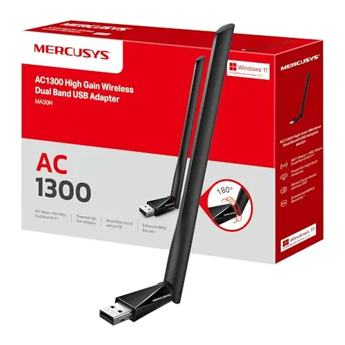 mercusys ma30h ac1300 adaptador wifi usb