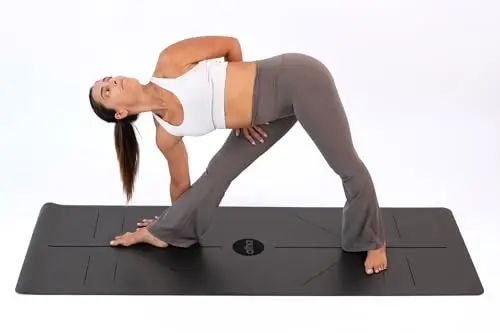 Esterilla de Yoga atha® PRO Travel Align | Ultra Adherente y Ligera (2mm) | Perfecta para Viaje y Sobre Esterillas de Estudio | Materiales Sostenibles | Correa Incluida